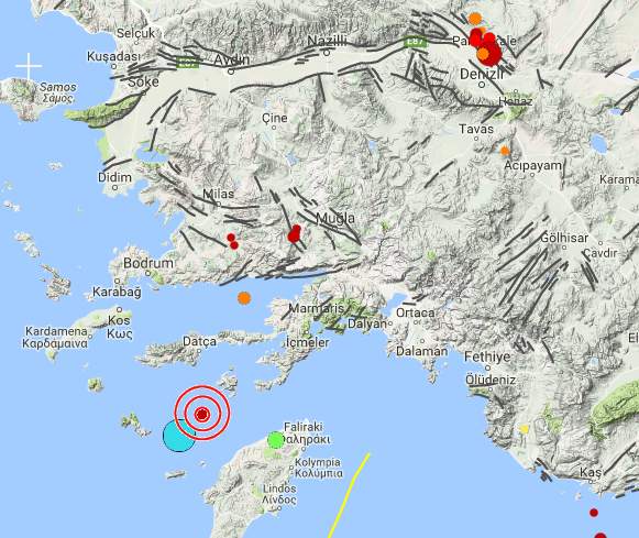 Ege’de 5,2 ve 4 büyüklüğünde korkutan iki deprem