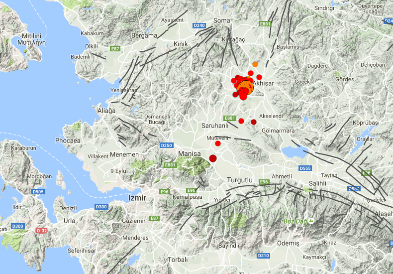 Manisa'da deprem sağanağı: 12 saatte 50 deprem - Tr724