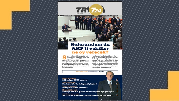 Tr724 Salı Gazeteniz Yayında