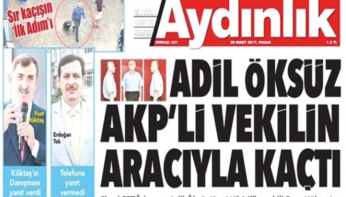 ‘Adil Öksüz’ü AKP’liler kaçırdı’ haberine yasaklama!
