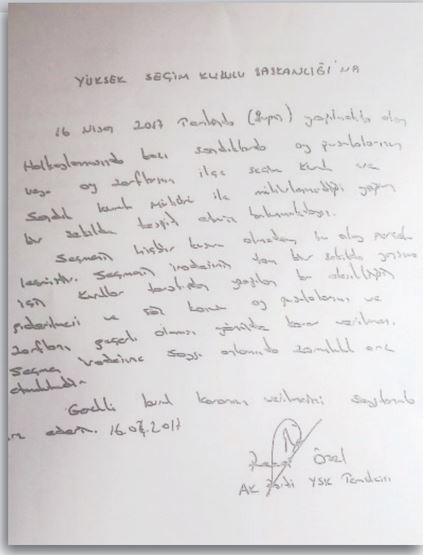 ysk akp dilekçe