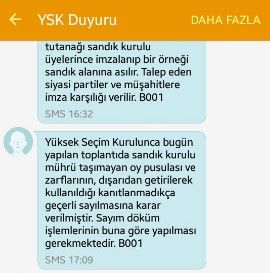 ysk mesaji-chp