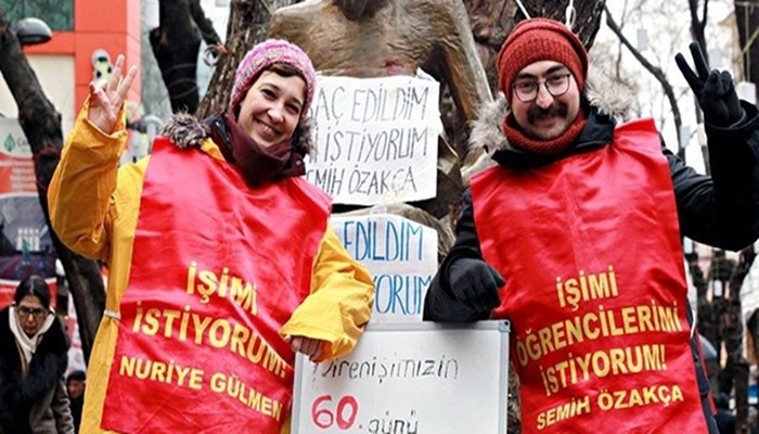 KHK ile işten atılan akademisyen ve öğretmenin açlık grevi 61’inci gününe ulaştı: Kritik aşamaya gelindi