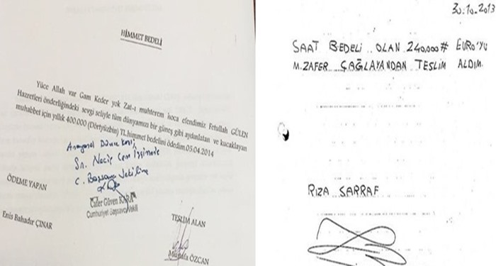 Zarrab bile daha iyisini yapmıştı: A4 kağıda ‘himmeti aldım, verdim’ diye yazmışlar, delil diye sunmuşlar