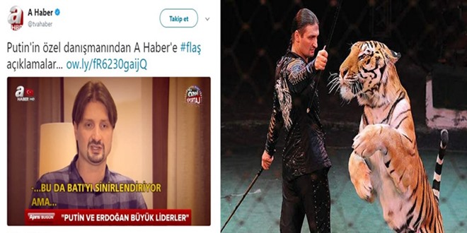 Havuzdan yalan haberde son nokta: Hayvan terbiyecisini Putin’in danışmanı yaptılar, röportaj gerçekleştirdiler