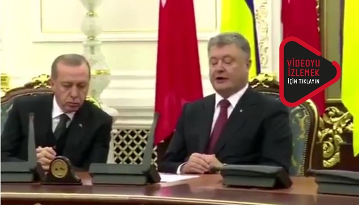 Erdoğan basın toplantısında uyukladı