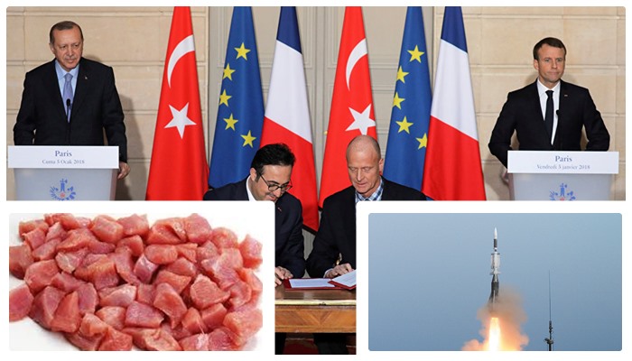 Erdoğan’ın Fransa gezisinin faturası: 25 uçak, 5700 ton parça et ve füze sistemi!