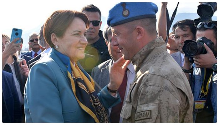 Meral Akşener Afrin’e gidecek askerleri ziyaret etmek istedi, kapıdan içeri alınmadı