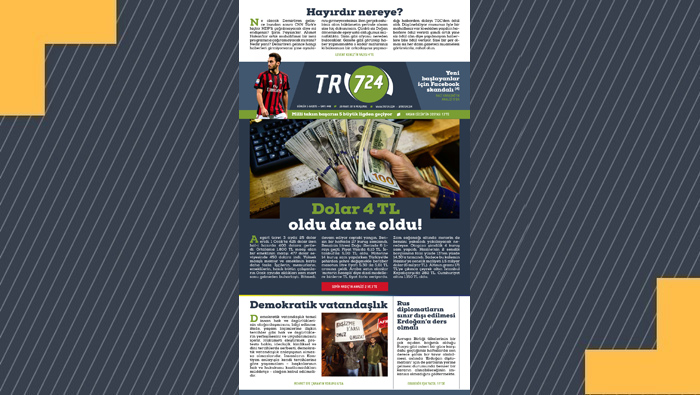 Tr724 | 29 Mart Perşembe Gazeteniz