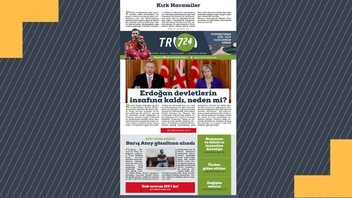 Tr724 | 17 Mayıs Perşembe Gazeteniz