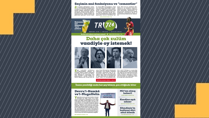 Tr724 | 23 Mayıs Çarşamba Gazeteniz
