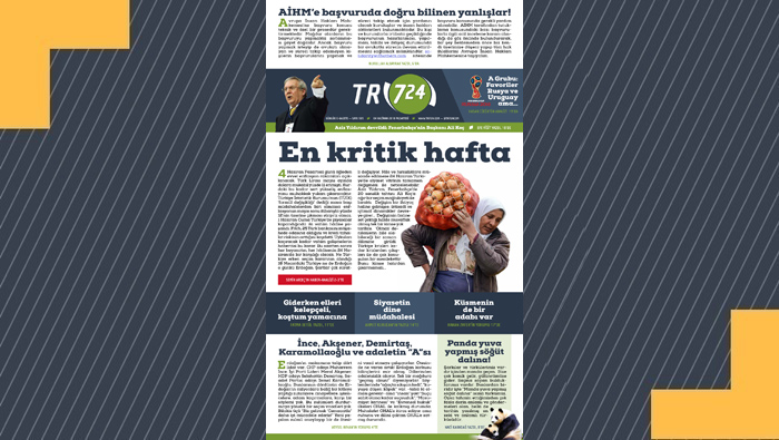 Tr724 | 4 Haziran Pazartesi Gazeteniz