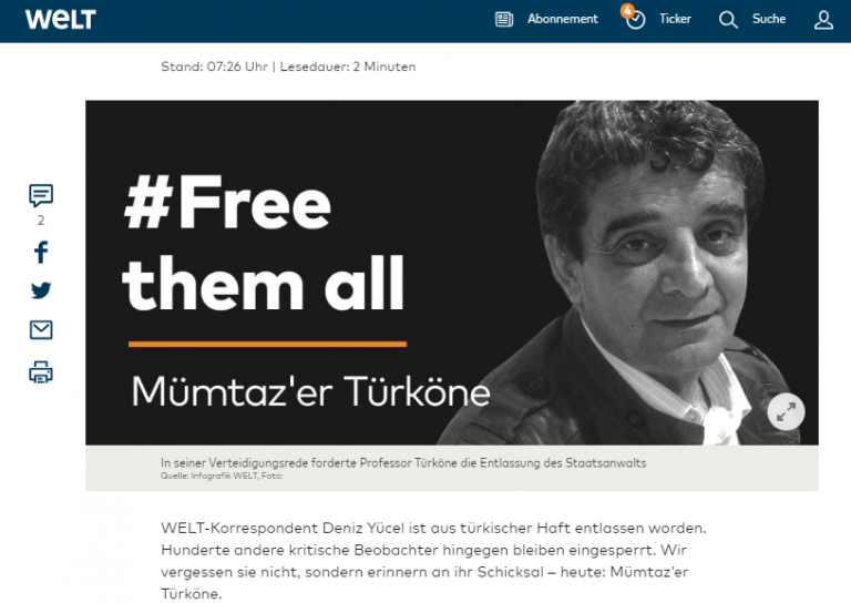 Die Welt, Mümtaz’er Türköne’yi yazdı: Hatalarla dolu iddianame!
