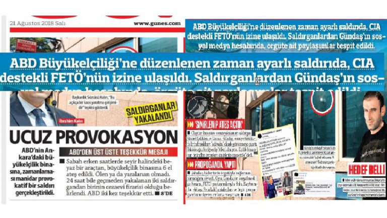 İktidar medyası hem iftira attı, hem komik duruma düştü; ABD elçiliğine saldırıyı CIA yapmış