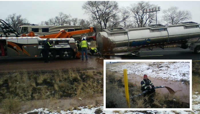 Çikolata tankeri trafiği kilitledi; acil durum ekipleri bu anonsu geçti