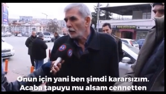 Vatandaş bunu konuşuyor: ‘AKP cennetten tapu veriyormuş!’