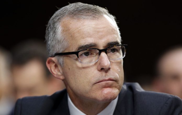 fbı eski başkan yardımcısı andrew McCabe