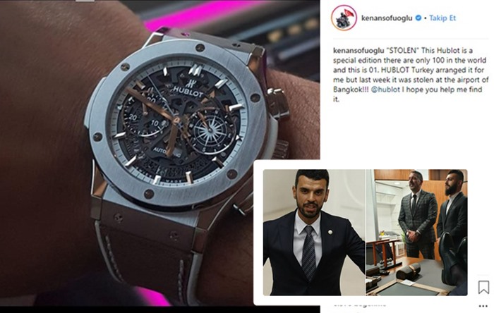 560 bin liralık kol saatini Tayland tatilinde çaldıran AKP’li Sofuoğlu, Instagram’dan yardım istedi