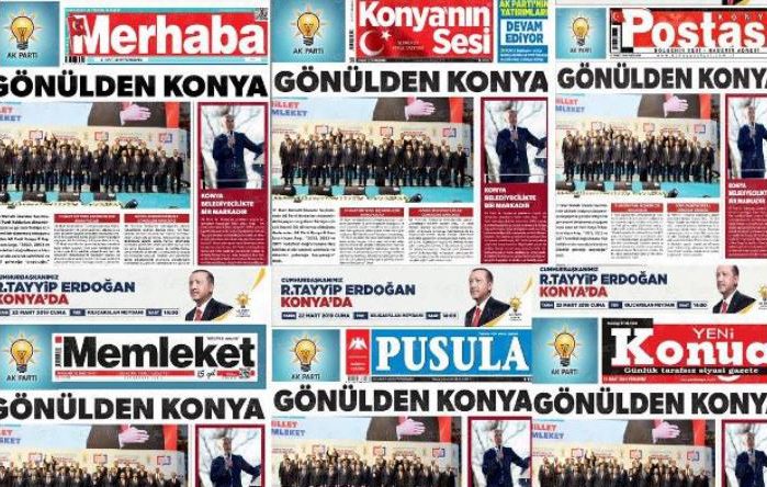 Konya basını tek yürek!: 13 gazete aynı manşetle Erdoğan'ı karşılıyor - Tr724