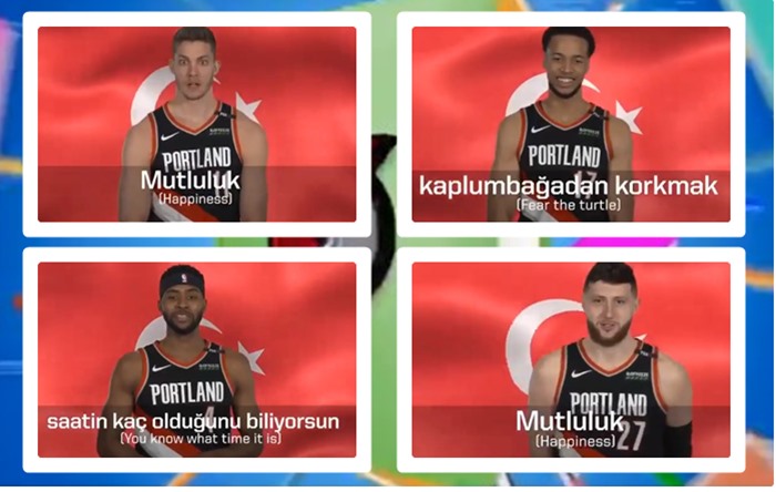 NBA yıldızları Dil Olimpiyatları için kamera karşısına geçti