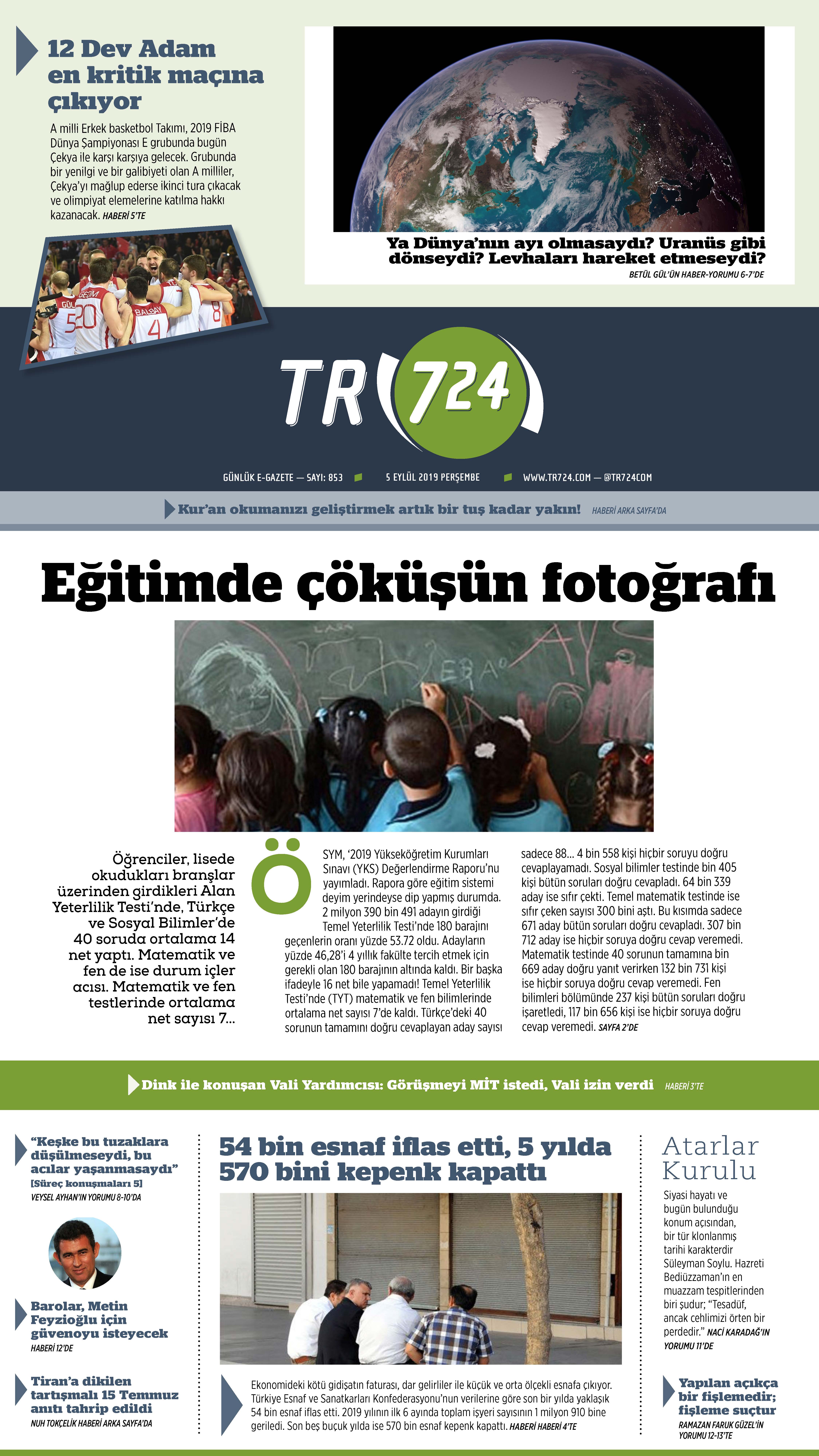 egazete, tr724 4 Eylül