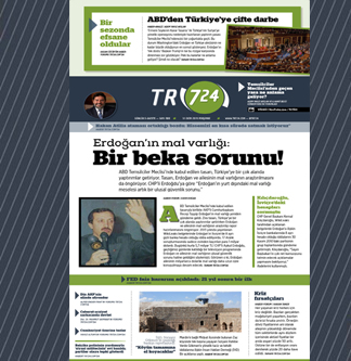 Tr724 | 31 Ekim Perşembe 1.SAYFA