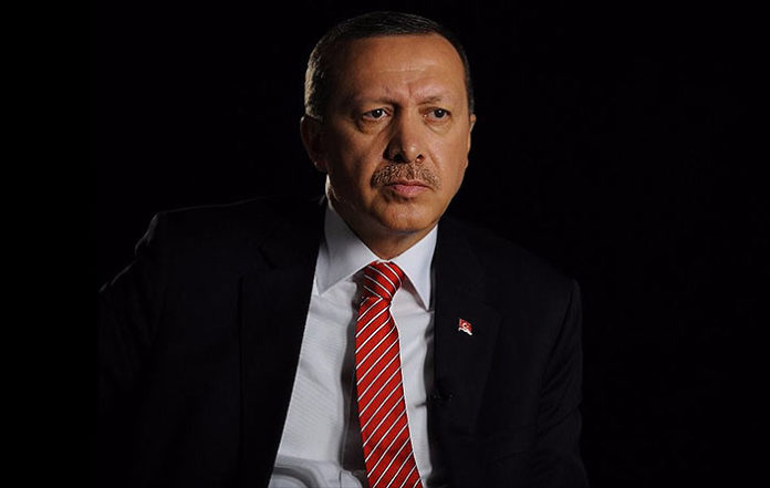 erdogan, portre, karanlık
