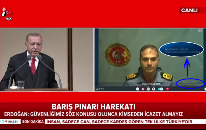 erdoğan'ın sarayında lisansı olmayan windows kullanılıyor