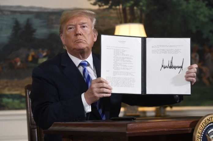 trump imza iran