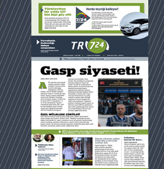 Tr724 | 7 Kasım Perşembe  1.SAYFA