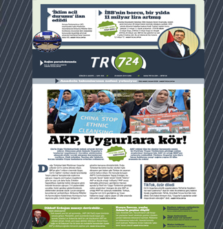 Tr724 | 29 Kasım 2019 Cuma 1.SAYFA