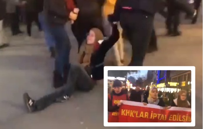Polisten hak arayan 3 kadına Yüksel Caddesi’nde sert müdahale; Yerlerde sürüklediler