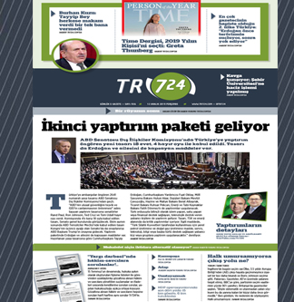 Tr724 | 12 Aralık 2019 Perşembe 1.SAYFA
