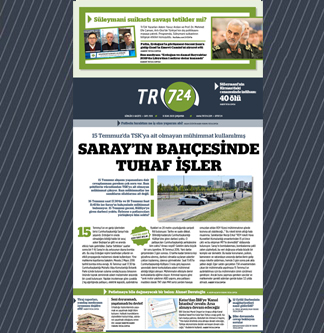 Tr724 | 08 Ocak 2020 Çarşamba 1.SAYFA