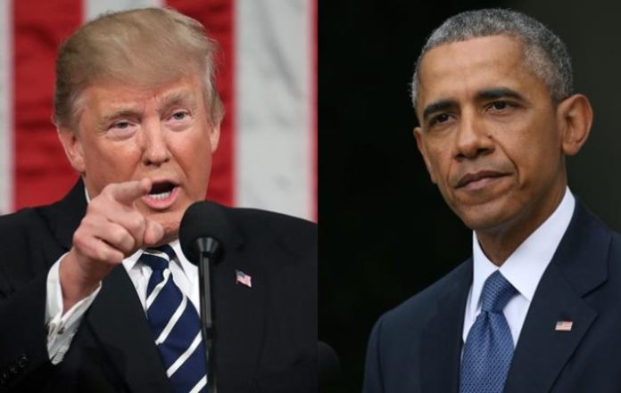 trump, obama