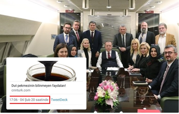 Erdoğan ‘her sabah dut pekmezi yerim’ dedi; dakikalar sonra CNN Türk pekmezin faydalarını haber yaptı