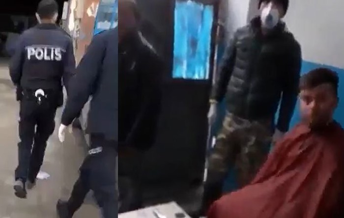Uyuşturucu değil, kaçak berber baskını!
