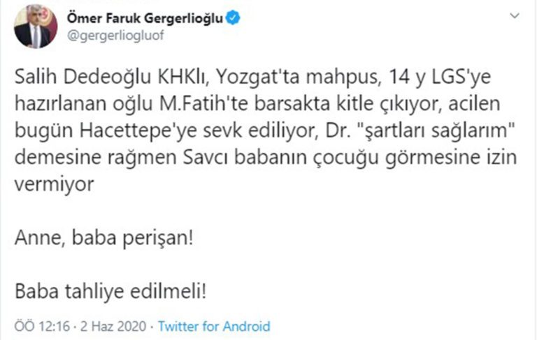14 yaşındaki Mehmet kansere yakalandı; baba tutuklu, anne perişan!