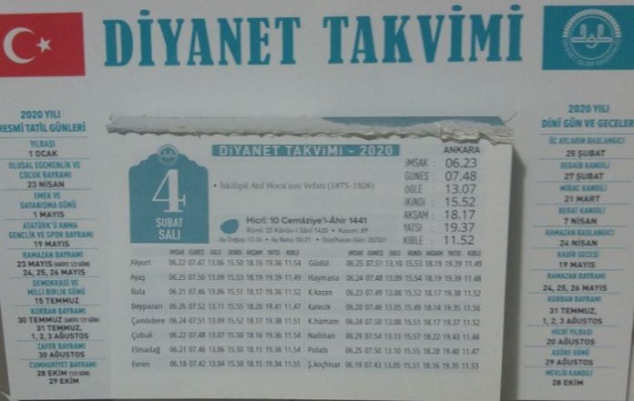 diyanet-takvim