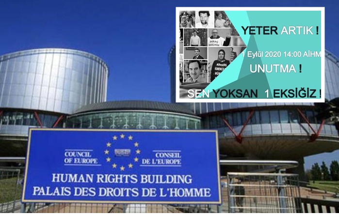 AİHM Başkanı’nın Türkiye ziyareti öncesi Strazburg’da protesto eylemi: ‘Yeter artık!’