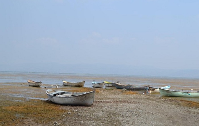 Marmara Gölü’ndeki su tamamen bitti