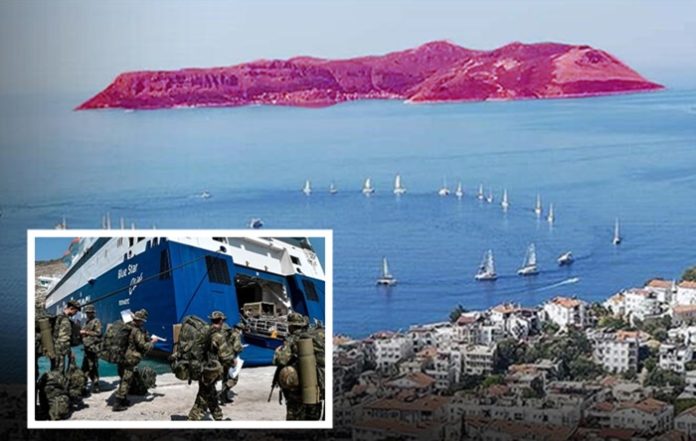 meis adası, yunan askeri