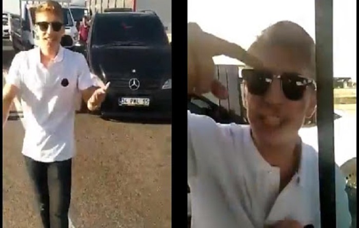 Trafikte ‘polisim’ diyen işadamının oğlu dehşeti yaşattı!