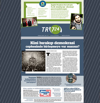 Tr724 | 21 Eylül 2020 Pazartesi 1. SAYFA