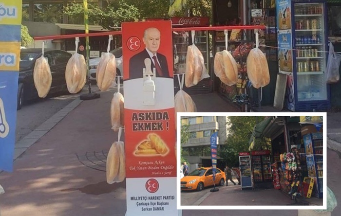 MHP’nin ‘askıda ekmek’ standı kaldırıldı