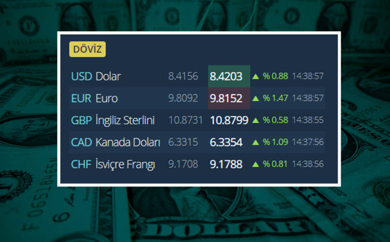Dolar yine rekora doymuyor; 8,42’yi aştı