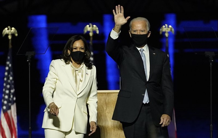 Joe Biden ve ilk kadın başkan yardımcısı Harris’den zafer konuşması