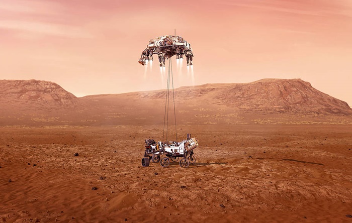 Bir tonluk uzay aracı Perseverance Mars’a böyle inecek
