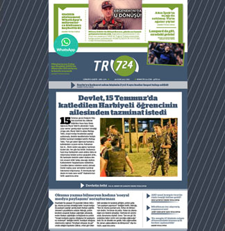 Tr724 | 26 Ocak 2021 Salı 1. SAYFA