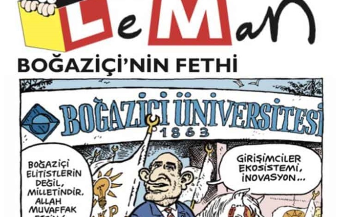 Kayyım rektör Leman’ın kapağında